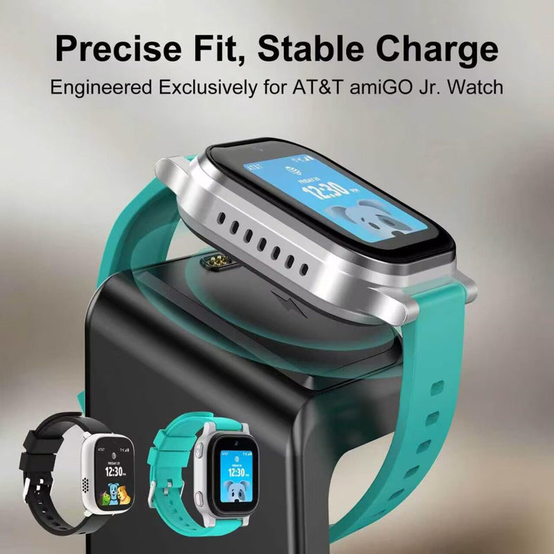 Charger Dock Compatible with AT&T Amigo Jr Kids Smart Watch 2/1, Fast Charging Watch Dock with 4.92 Ft Cable & Adapter, Magnetic Watch Charging Stand, Kids Smartwatch Accessories