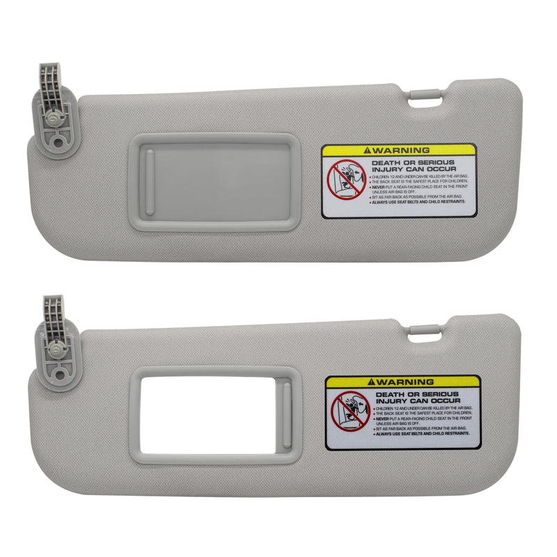 NHILES Left Driver Side Sun Visor Replacement Compatible with Hyundai Elantra 2011 2012 2013 2014 2015 Replace# 852103X000TX Colour Gray Gray(Left Driver)