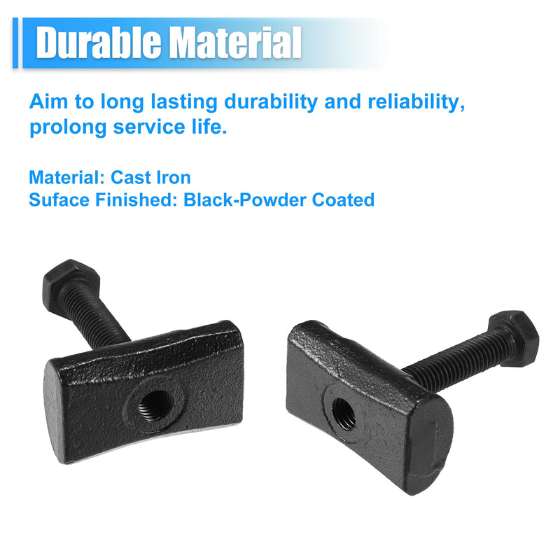 uxcell Torsion Bar Key Adjustment Block Nuts w/Bolts 11561233 11612276 for GMC for Chevy for Cadillac for Oldsmobile, Torsion bar key, Full Thread, 2 Set