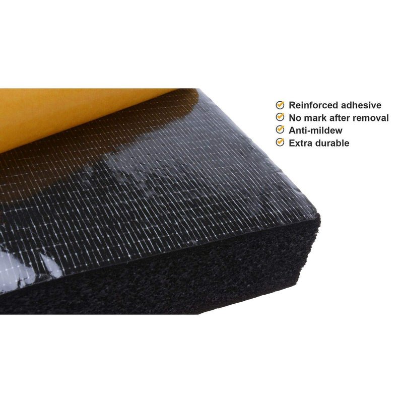 Garage Wall Protector, 4 Pack Garage Car Door Protector Bumper Guard for Car Doors Anti-Collision Self Adhesive EVA Foam for Warehouse Parking Assist Black 4 Pack 11.8"x3.9"x1.2"