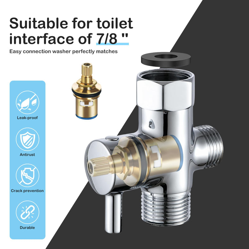 Handheld Bidet Sprayer for Toilet Kit Cleaning Assistant Jet Spray Bidet Attachment with Adjustable Water Pressure Easy Control One Button Shut-Off Water
