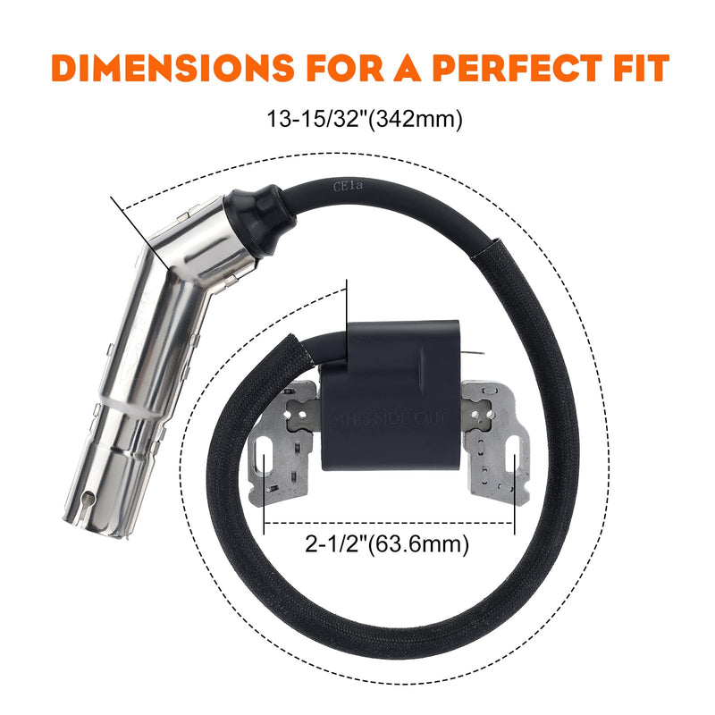 HIPA 595304 Ignition Coil Magneto Armature for Brigg Stratt 799650 592841 795315 495859 17HP 17.5HP 19.5HP 20HP Intek OHV Engine