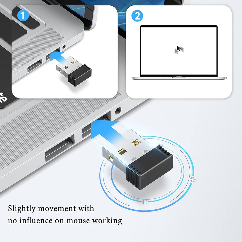 2 Pcs, Mouse Jiggler Undetectable Mover,USB Port for Computer Laptop,Keeps PC Awake,Simulate Mouse Movement to Prevent Computer Laptop Entering Sleep