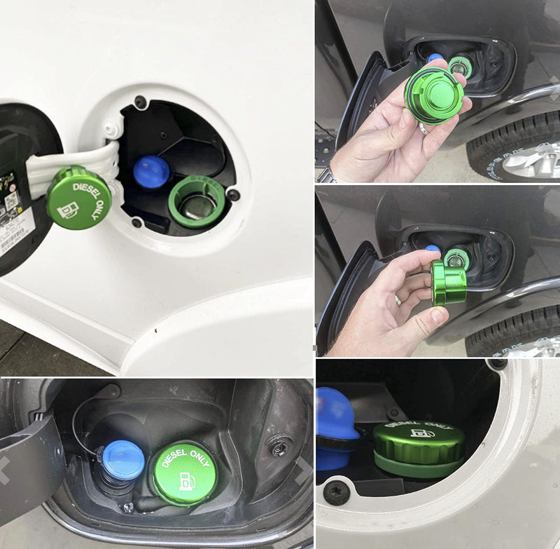  [AUSTRALIA] - Aluminum Diesel Fuel Tank Cover for the latest 2019-2025 Dodge Ram 1500 2500 3500 only (three vertical plastic pillars at fuel filler port) 2019-2025 DIESEL