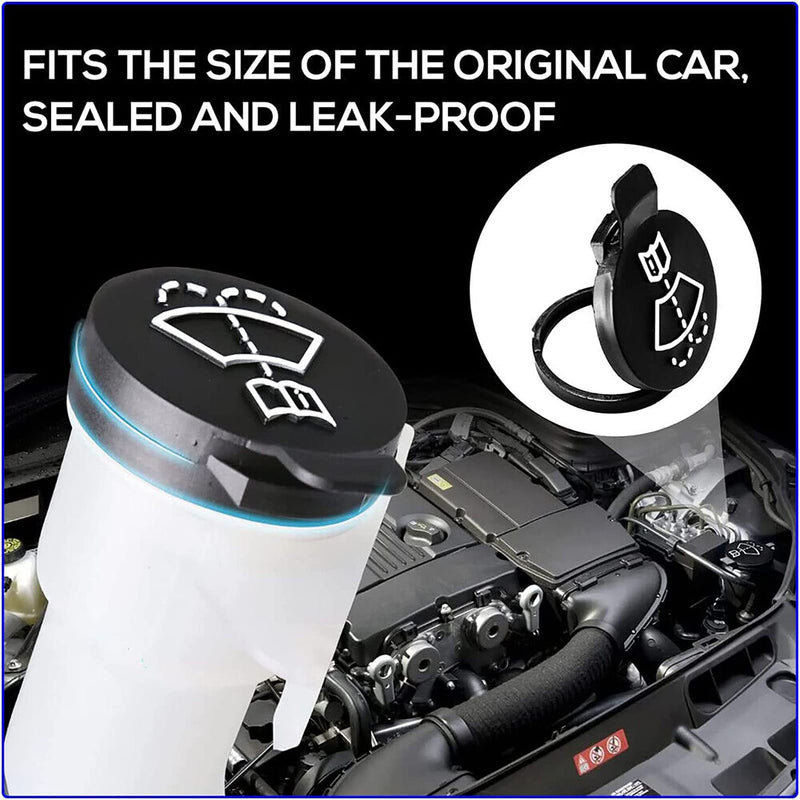 Windshield Wiper Washer Fluid Reservoir Tank Bottle Cap Cover For Chevrolet，For Buick, For Cadillac, For GMC，For Chevrolet part of the model BLACK 1