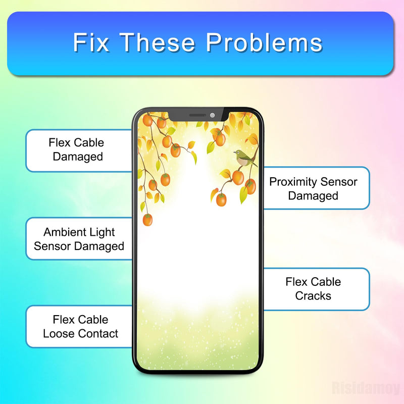 Earpiece Flex Cable Replacement for iPhone 14 Pro Max Ear Speaker Connector Repair for iPhone 14promax Proximity Ambient Light Sensor Fix for A2651 A2893 A2894 A2895 A2896