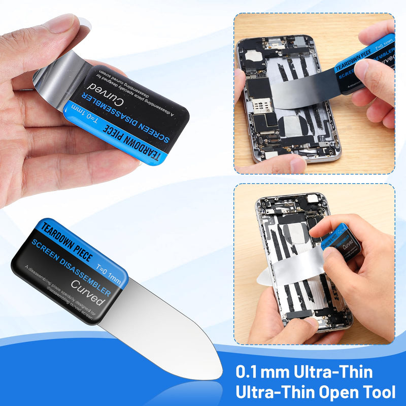 6 Pcs Phone Repair Tool Kit - Antistatic Metal Spudger Pry Tool Kit | Computer Screen Repair Opening Tool for Laptop Cell Phone Computer Electronics Repairs with Laptop Tablet