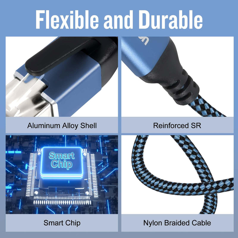 USB C to Ethernet Cable, 4Ft Type C to RJ45 Cable,USB C to Gigabit Ethernet Cable Compatible Thunderbolt 3/4,Directly Connected to Smartphone, Laptop, PC, Switch, Router, Modem and More 4 FT
