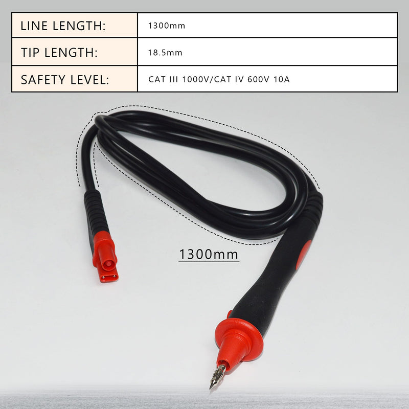 ZIBOO ZB165X Remote Control Probe with Test Button Use for Megohmmeter Insulation Resistance Tester, Insulation Multimeter,Compatible with FLUKE 1503 1507 1587 1577 TP165X