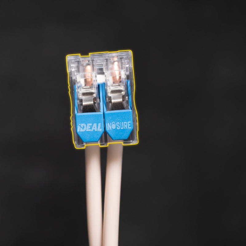 Ideal Electrical in-Sure Lever Wire Connector,10 AWG, 2-Port (30-10L32), Box of 100—Compact Releasable Connectors for Solid and Stranded Wires 2 Port / 10-22 AWG