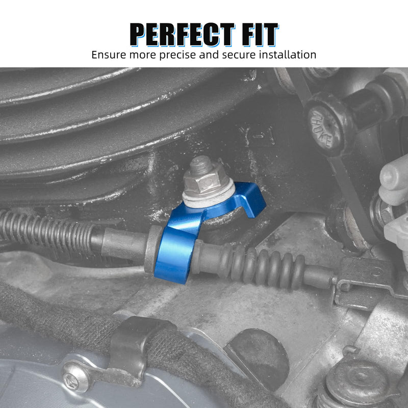 NICECNC Clutch Line Clip 6061-T6 Aluminum Compatible with Yamaha Blaster 200 YFS200 1988-2006, Replacement for 10V-1131E-00 Blue