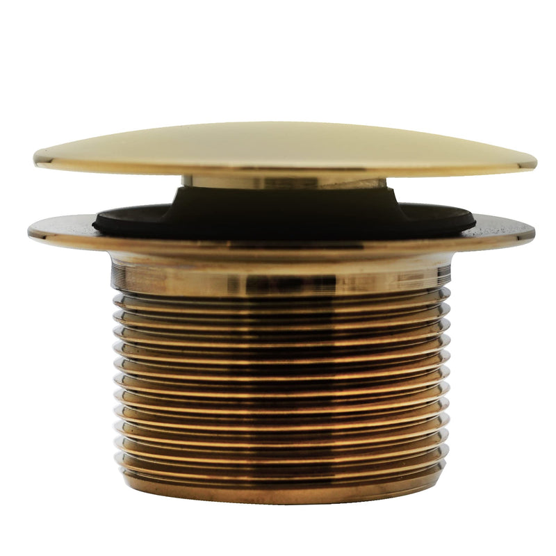 Westbrass D560RK-01 SCH. 40 PVC 1-1/2" Coarse Thread Plumber's Pack Tip-Toe Bathtub Drain Plug with Linear Overflow Faceplate, Tee & Elbows, Polished Brass 1-Pack