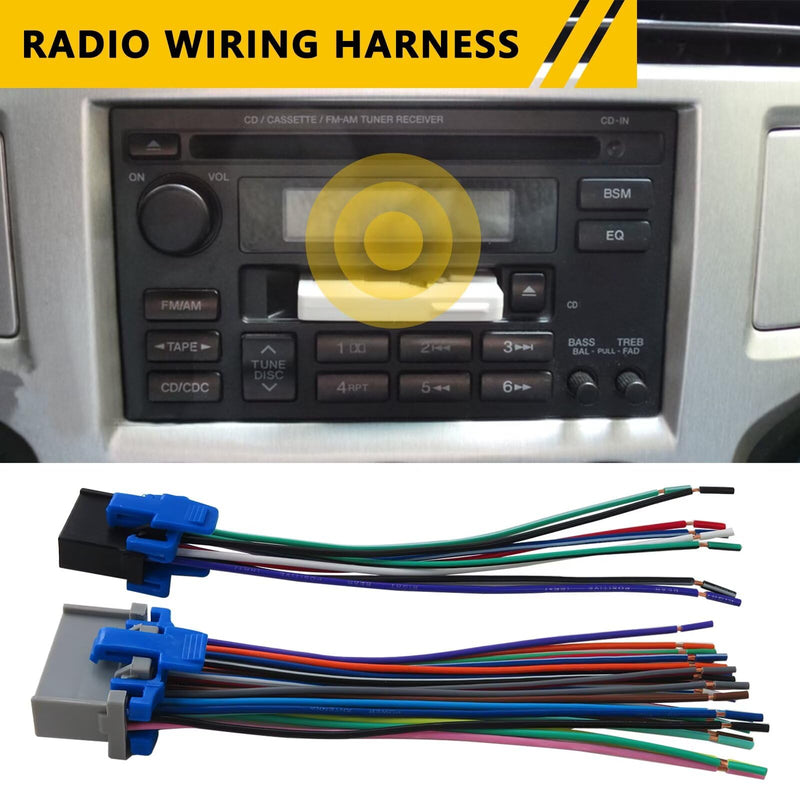 71-2003-1 Radio Wiring Harness Plug Compatible with 2004-2008 Pontiac Grand Prix Car Stereo Replacement(2026 NEW)