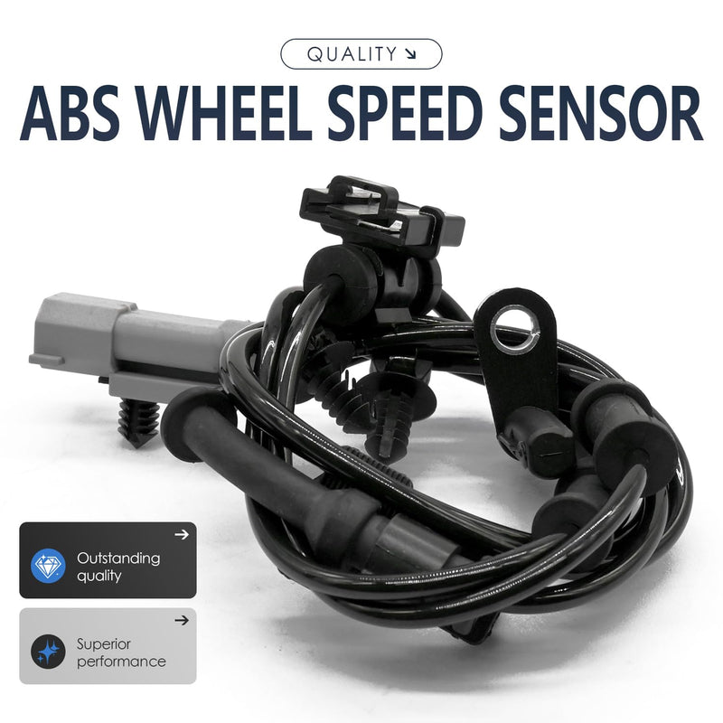 2PCS Rear Left and Right Abs Wheel Speed Sensor Compatible with Chrysler 300 Challenger Charger 4779642AA RWD w/o Heavy Duty Brakes 11 12 13 14 15 16 17 18 19 20 21 22