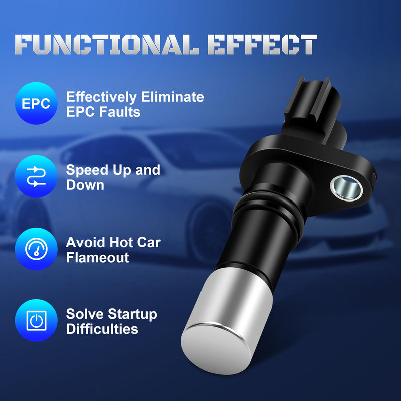 Engine Crankshaft Position Sensor Compatible with 2010-2017 Toyota Camry Corolla RAV4 Highlander Prius Matrix Avalon, Scion tC xD, Lexus CT200h ES300h 1.8L 2.5L Replaces 9091905070, 90919A5004