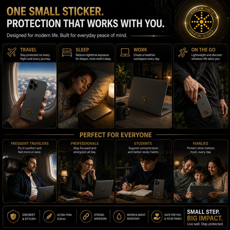 Ultra Protection Stickers for Cell Phone, 6 Pcs Blockers Equipment | Neutralizer Labels for Cell Phones, Tablets and Laptops, Thin Lightweight Easy-Apply Design for Daily Use, Gift Idea