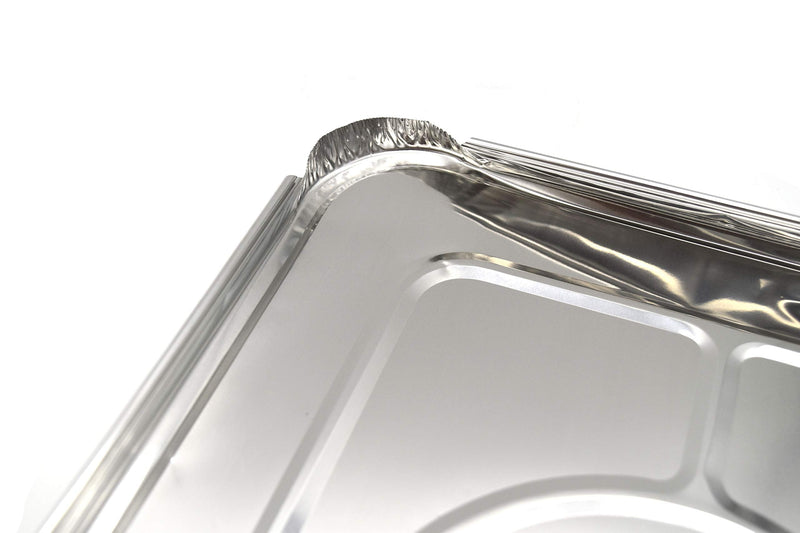 (35 Pack) Premium Lids for Chafing Pans 9" x 13" Half Deep Pans l Top Choice Disposable Heavy Duty Aluminum Foil Tin Pan Lid Perfect for Roasting Potluck Catering Party BBQ Baking Cakes Pie 35