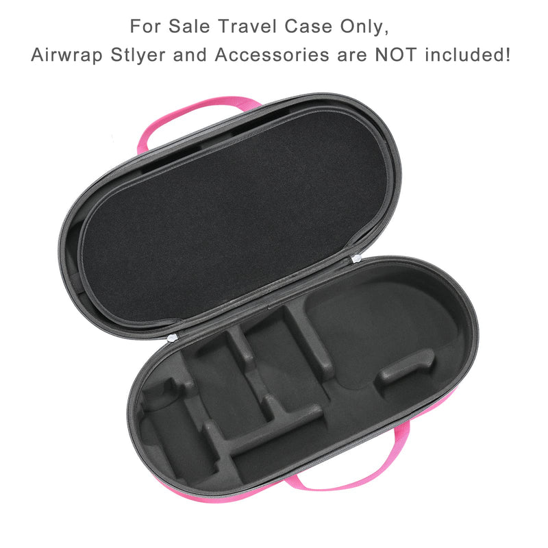 RLSOCO Hard Case for Dyson Airwrap Multi-Styler and Dryer Complete & Complete Long HS05,HS01,HS08 - Fits for 4Pcs Long Barrels or Short Barrels (Case only,Hair Styler is not Included) Pink