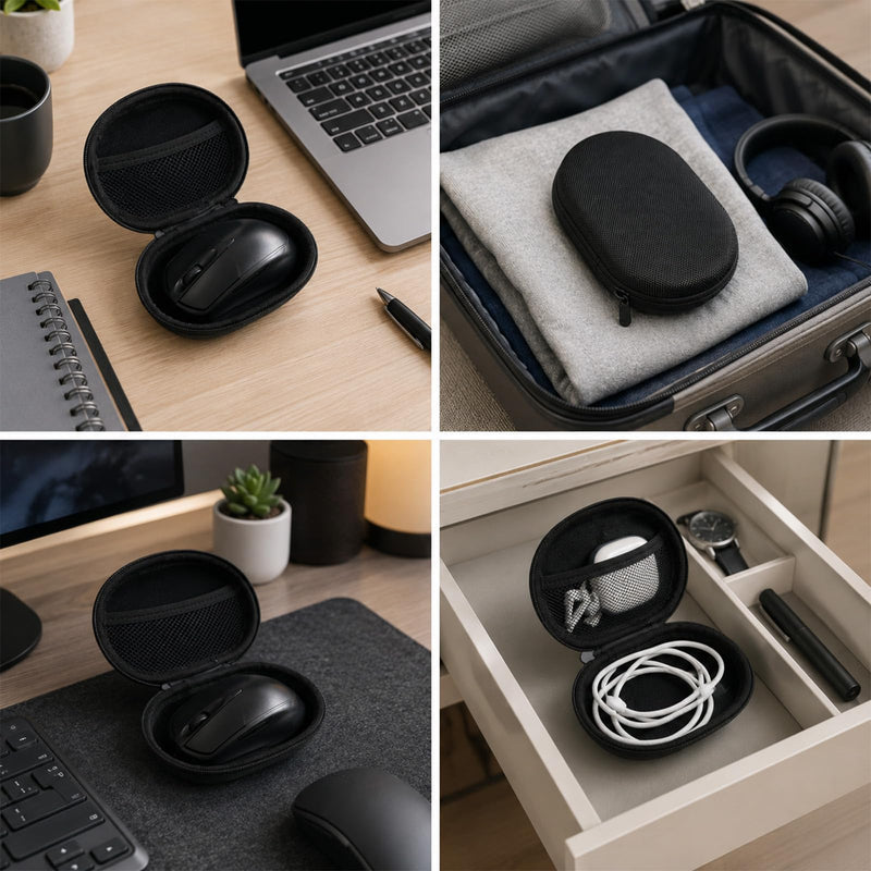 Hard Travel Case, Universal Compatible with Computer Wireless Mouse | hard shell storage, travel case, replacement for m720 triathlon, mx master 4, master 3S / 3, anywhere 3S