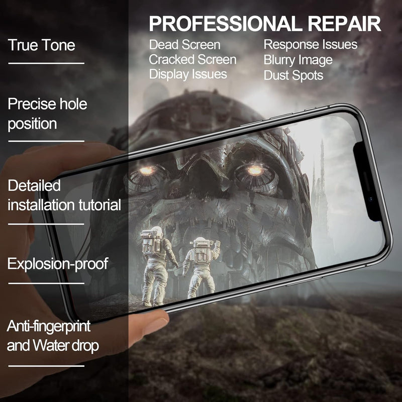 for iPhone XR Screen Replacement kit, 6.1" Display 3D Touch LCD Digitizer Assembly with Repair Tools and Frame Adhesive,625 nits (typ) (Model A2105/A1984/A2108/A2106/A2107) 6.1" for iPhone XR