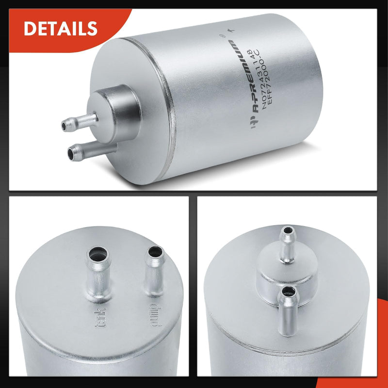 A-Premium Fuel Filter Compatible with Mercedes-Benz C230, C240, C250, C280, C300, C32 AMG, C320, C350, C43 C55 AMG, E280, E300, E320, E430, E55 AMG, S350, S430, S500, S55 AMG, S600, G500