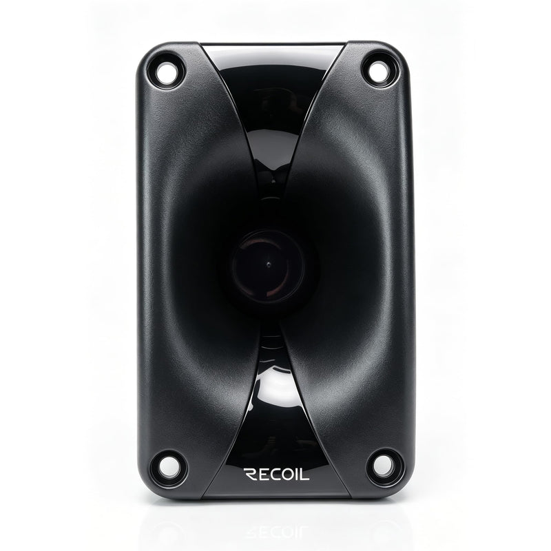 RECOIL HT25-8P Pair PRO Horn Tweeter 100W Max Power Audio Capacitor Car | 25mm Neodymium Driver 1" Voice Coil 8 Ohms