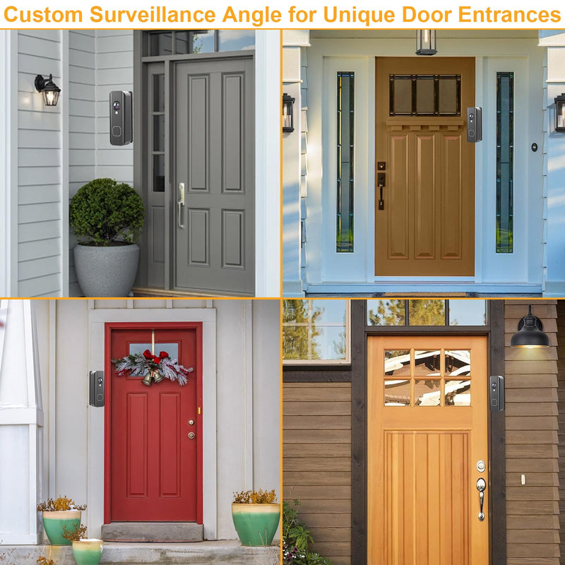 Adjustable 30-55° Doorbell Angle Mount for Blink Newest 2026 Battery & Wired Doorbell 2K+, Wedge Kit Corner Mounting Bracket Holder Accessories for House, Enhanced Protection Mount