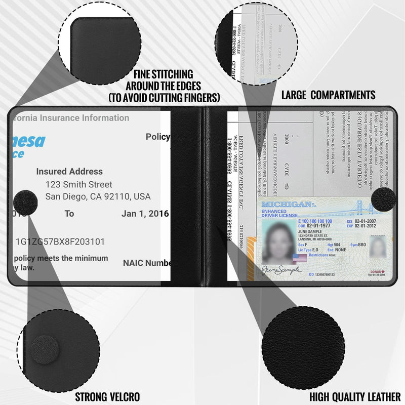 Registration and Holder, 4-Pack and Registration, Auto Essential Holder, Interior Accessories Fit Most, Trucks and SUVs, Men & Women