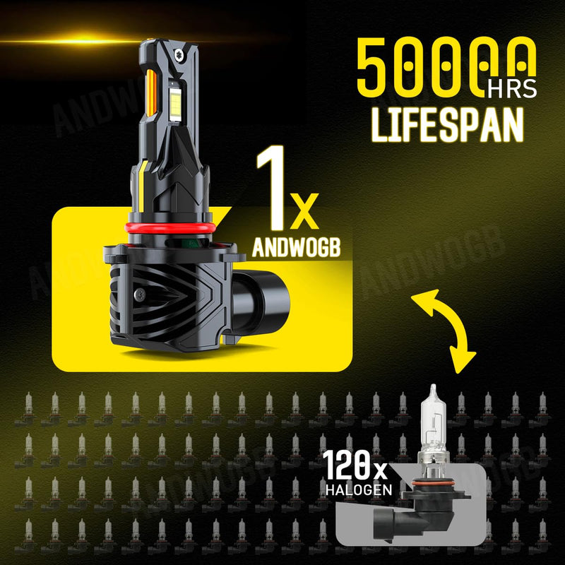 Light Bulbs Compatible for 1999 2000 2001 2002 2003 2004 2005 2006 Chevy Silverado 1500 Lights 2500HD 3500 Off-road High Low Beam, Plug n Play, 48000 Lumens 800% Brightness, Pack of 4 Compatible for 1999-2006 Silverado