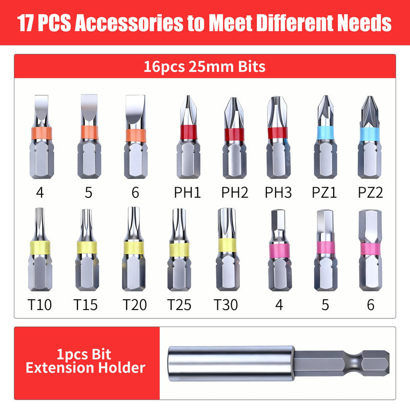 B Bosi Tool 4.2V Electric Screwdriver, Repair Tool for Electronics Phone, Electric Screwdriver Cordless Includes Bit Set, USB Charging Cable, Bit Connector
