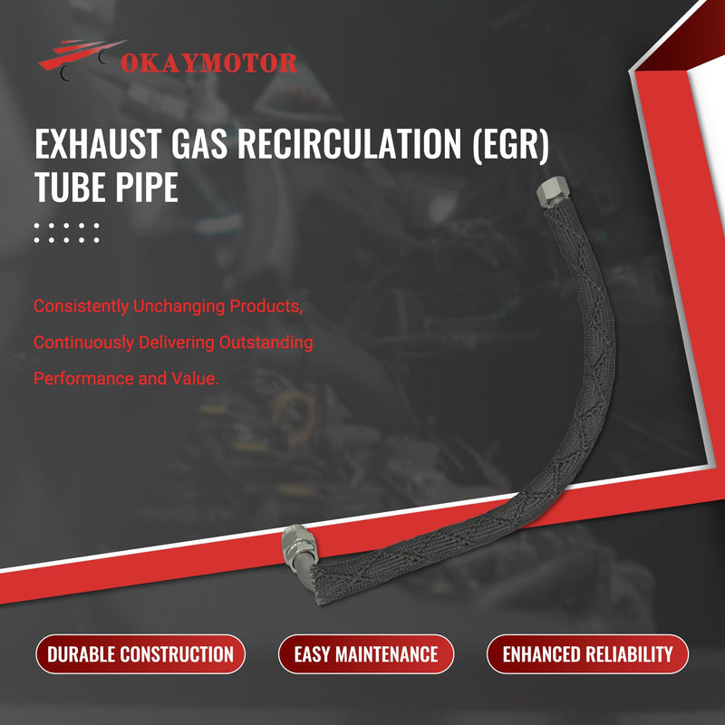 F4TZ9D477C Exhaust Gas Recirculation (EGR) Tube Pipe for 1993-1995 Ford F150 F250 E150 E250 E350 Econoline 1990-1992 Ford Bronco 4.9L 598-105