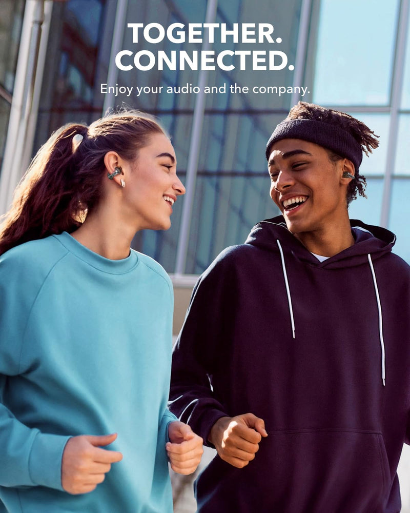 Soundcore C30i by Anker, Open-Ear Earbuds, Clip-On Headphones, Lightweight Comfort, Stable Fit, Firm-Shell Design, Attachable Ear Grips, Big Drivers for Clear Audio, 30H Play, IPX4 Water-Resistant Clarity Black