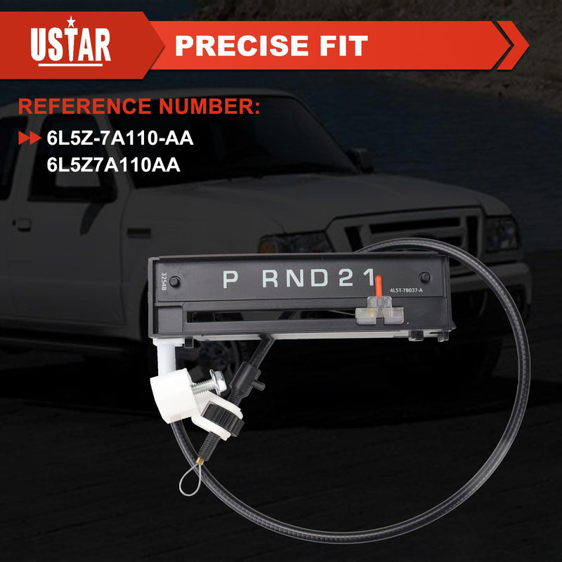USTAR Indicator Assembly Compatible with Ford Ranger 2004-2011 Gear Shift Indicator Cable Replace 6L5Z-7A110-AA