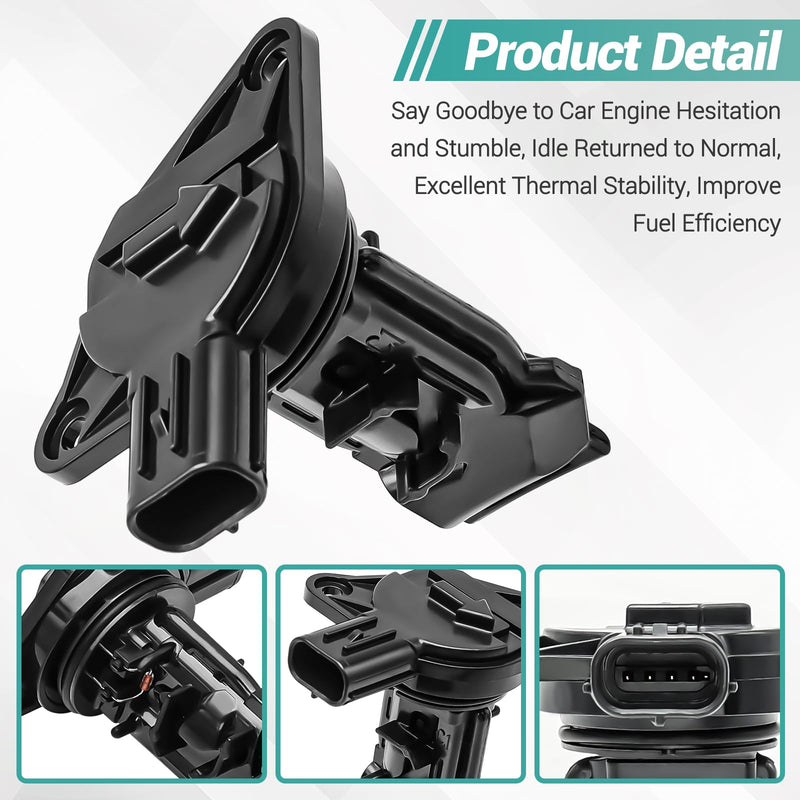 22204-75040 Mass Flow Sensor Fit for Toyota Highlander/Corolla/Camry/Tacoma/Sienna/RAV4/CHR/Avalon/Lexus/ES350/ES300H/UX200/UX250H/RX350L, Etc. Original MAF Air Flow Sensor Replacement 197500-0020 M 22204-75040