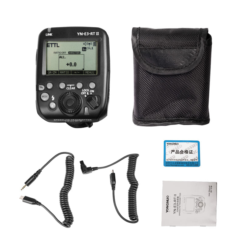 YONGNUO YN-E3-RT II E3-RT II E3RT II Flash Trigger, TTL Flash Speedlite Wireless Transmitter, for Canon ST-E3-RT, 600EX-RT(II), YONGNUO YN968EX-RT, YN600EX-RT(II), YN686EX-RT, YNE3-RX