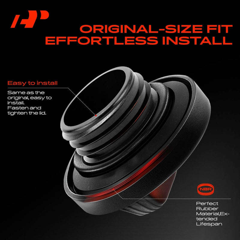 A-Premium Engine Oil Filler Cap Oil Cap Fit For Honda Accord Civic CR-V Ridgeline Pilot Odyssey Passport HRV Fit Element & Acura ZDX TSX TLX TL RSX RLX RL RDX MDX ILX, # 15610RAAA01, 15610P5G000