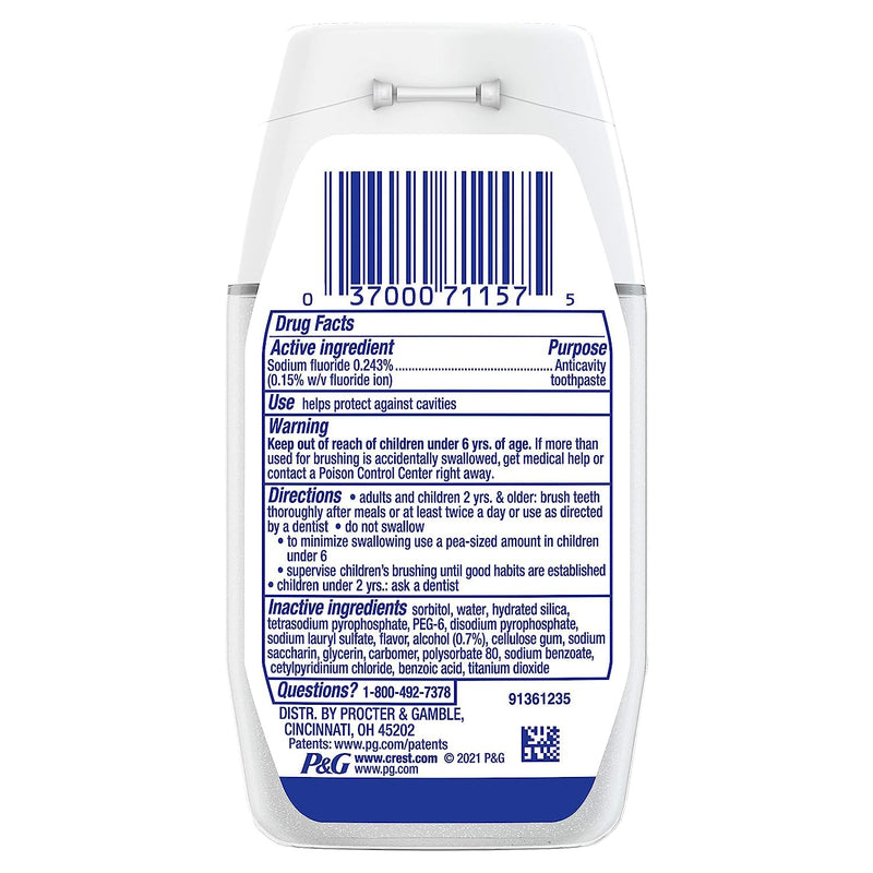 Crest Complete Plus Scope 3-in-1 Teeth Whitening Liquid Gel Toothpaste 4.6 Ounce (Pack of 6)