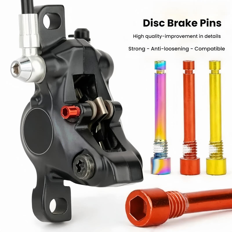 Bicycle Brake Caliper Screw Pin for Road Mountain Bike Brake M4x25mm Steel Construction 2.8mm Deep Hex Socket (Purple) Purple