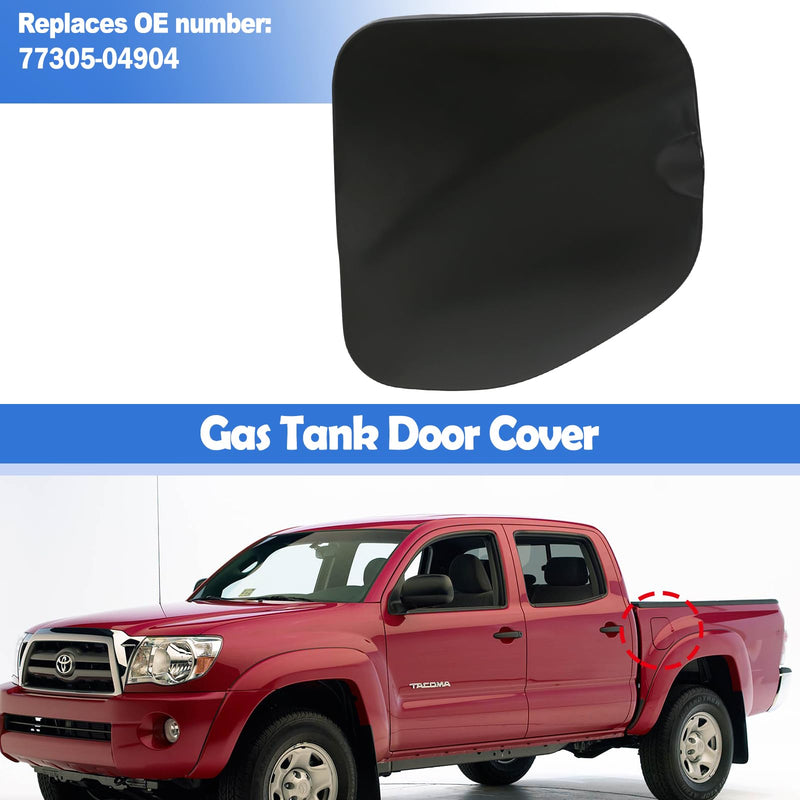 Fuel Filler Door Lid Cover for Toyota Tacoma Double Cab Short 5FT Bed 2005-2015 Replace 77305-04904 Fuel Gas Tank Door Cap