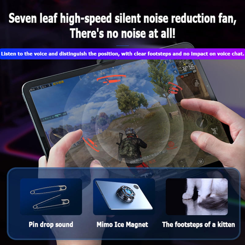 Tablet Cooler for ipad Surface Pro 30W Super Powerful Radiator Magnetic Phone Cooling Fan with 3 Cooling Modes, 3.93inch Universal Tablet Semiconductor Radiator for PC/Android/iPad