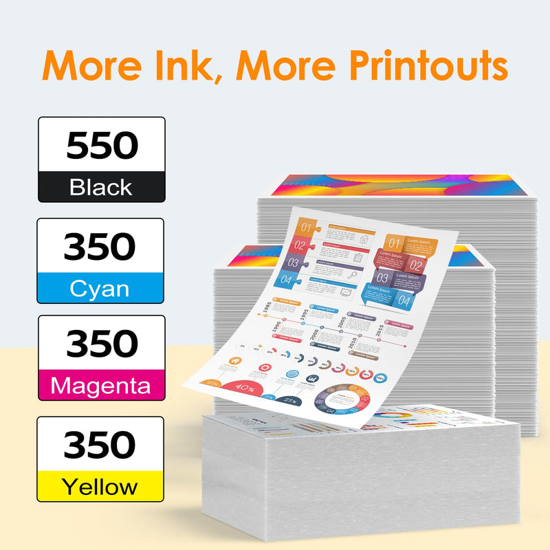 Remanufactured Replacement for EPSON 232 232XL Ink Cartridges | Compatible with XP-4200 WF-2950 XP-4205 WF-2930 Printer Ink Cartridges Combo Pack (4Pack Black, Yellow, Magenta, Cyan)