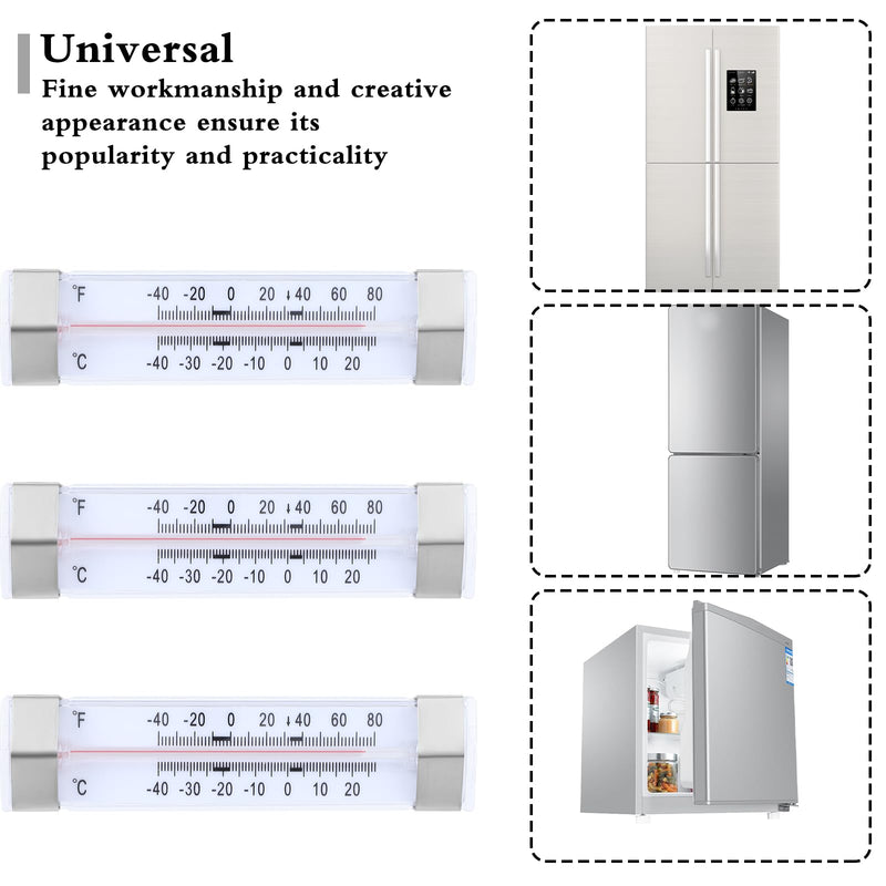 9 Pcs Freezer Kitchen Thermometer for Refrigerator, Fridge, Cooler - Home and Restaurant Decoration
