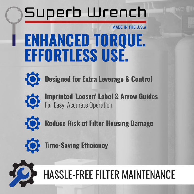 Superb Wrench SPBW-5 Heavy Duty Metal Water Filter Housing Wrench (5.93 inch Inside Diameter)