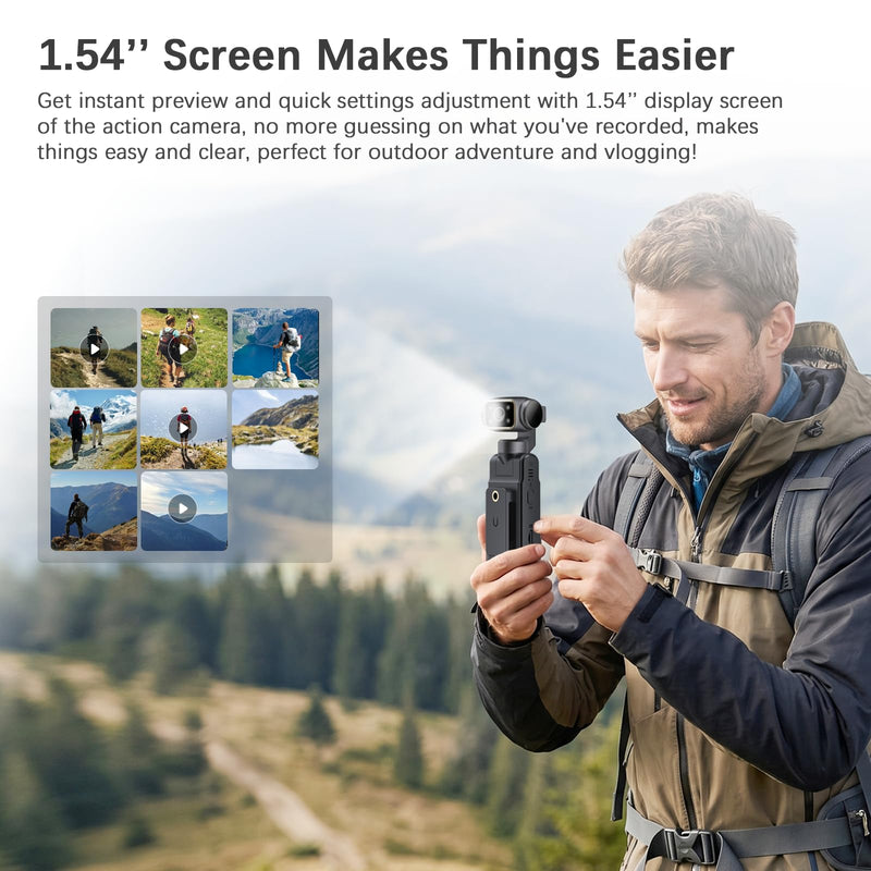 FHD 1080P WiFi Body Cameras with Audio and Video Recording | Mini Action Camera for Vlogging, Personal Body Mounted Video Camera for Sports with Long Battery Life and Night Vision