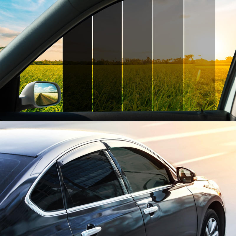 Vepagoo Car Window Tint Film 5% VLT- 30" in 15'Ft Ceramic Privacy Window Tint, Blocks UV/IR Rays, Heat & Glare - Scratch Resistance Car Window Film 30in x 15ft