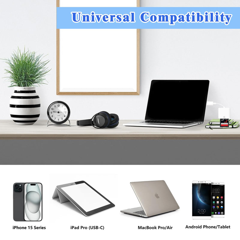 USB C SD Card Reader, USB 3.0 High Speed to SD Card Adapter for iPhone 15 Pro Max, Type C Camera Adapter Trail Viewer for iPhone 15/ iPad MacBook/Air iMac/Samsung Galaxy Android