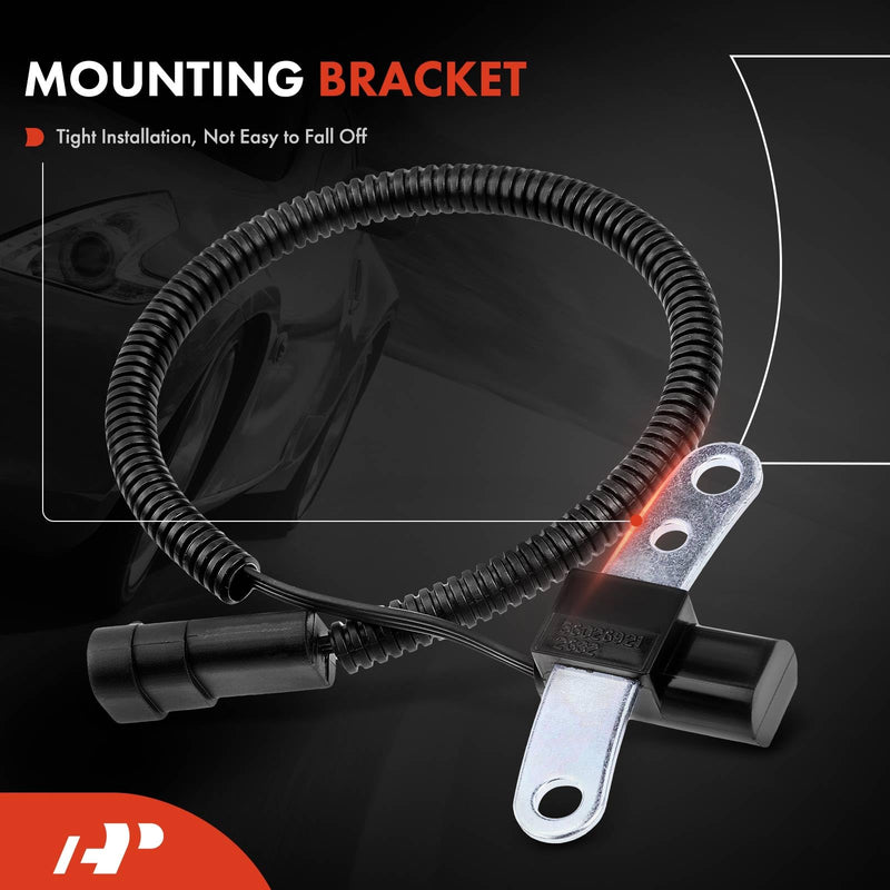 A-Premium Engine Crankshaft Position Sensor Compatible with Jeep & Dodge Models - Grand Cherokee 1993-1996, Wrangler 1993-1995, Cherokee 1993-1996, Dakota 1996, 2.5L 4.0L, Replace# 56026882, 56026921