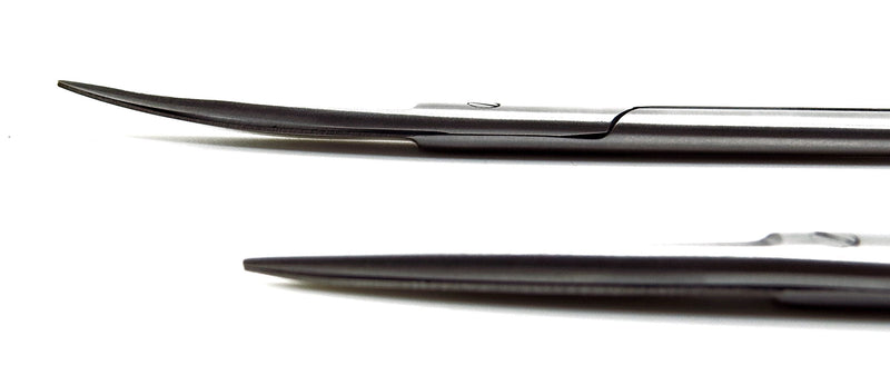 2 Pcs Dental Surgical Medical ENT Scissors Kelly Straight & Curved 7" Sharp/Sharp Instruments