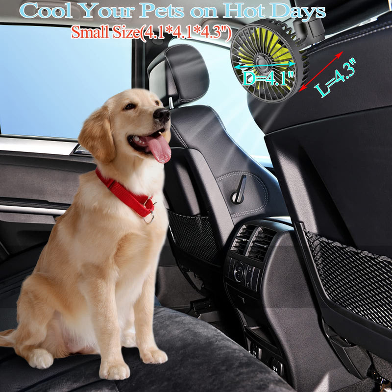USB Car Seat Fans for Backseat Baby, Electric 5V USB Car Cooling Fan for Car Rear Seat Baby Kids Passengers(USB Powered Only, No Battery) Single Head Backseat