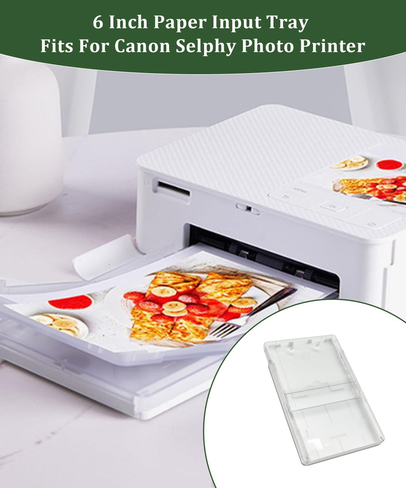 6 Inch Paper Tray, 100×148mm Postcard Size Holder Paper Input Tray | Fits for Canon Selphy CP900 CP910 CP1200 CP1300 CP1500 Photo Printer